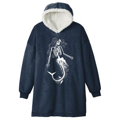 Mermaid Skeleton Halloween Costume Women Girls Hooded Wearable Blanket