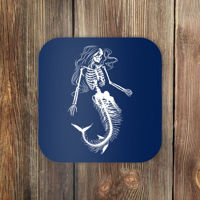 Mermaid Skeleton Halloween Costume Women Girls Coaster