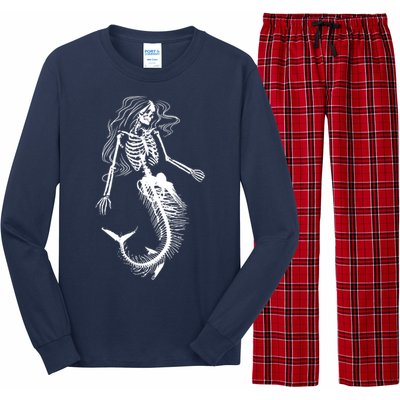 Mermaid Skeleton Halloween Costume Women Girls Long Sleeve Pajama Set