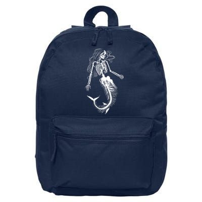 Mermaid Skeleton Halloween Costume Women Girls 16 in Basic Backpack