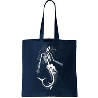 Mermaid Skeleton Halloween Costume Women Girls Tote Bag