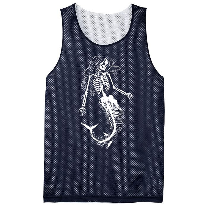 Mermaid Skeleton Halloween Costume Women Girls Mesh Reversible Basketball Jersey Tank