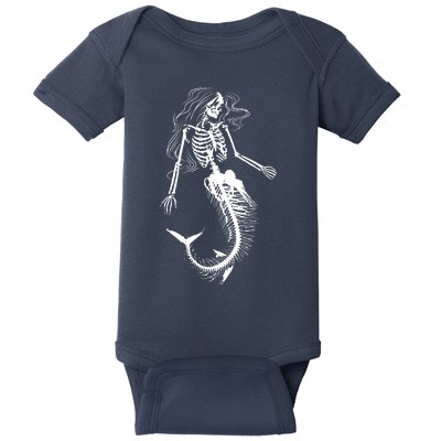 Mermaid Skeleton Halloween Costume Women Girls Baby Bodysuit