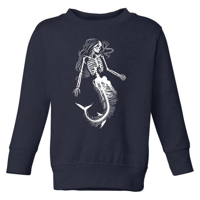 Mermaid Skeleton Halloween Costume Women Girls Toddler Sweatshirt