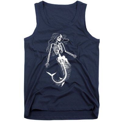 Mermaid Skeleton Halloween Costume Women Girls Tank Top