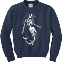 Mermaid Skeleton Halloween Costume Women Girls Kids Sweatshirt