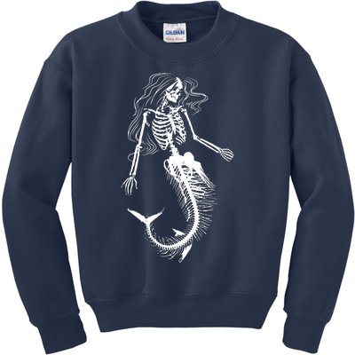 Mermaid Skeleton Halloween Costume Women Girls Kids Sweatshirt