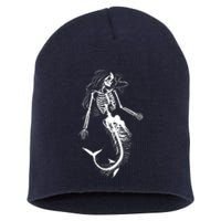 Mermaid Skeleton Halloween Costume Women Girls Short Acrylic Beanie