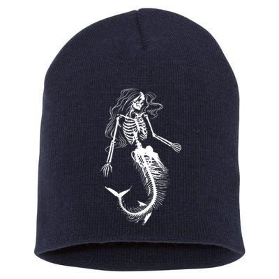 Mermaid Skeleton Halloween Costume Women Girls Short Acrylic Beanie