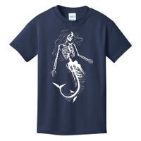 Mermaid Skeleton Halloween Costume Women Girls Kids T-Shirt