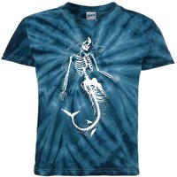 Mermaid Skeleton Halloween Costume Women Girls Kids Tie-Dye T-Shirt