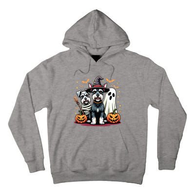 Miniature Schnauzer Halloween Costume Mummy Witch Ghost Dog Tall Hoodie