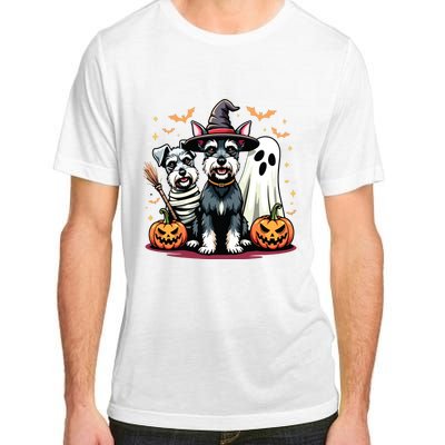 Miniature Schnauzer Halloween Costume Mummy Witch Ghost Dog Adult ChromaSoft Performance T-Shirt