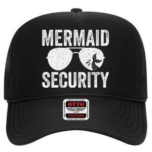 Mermaid Security Halloween Costume Gift High Crown Mesh Back Trucker Hat