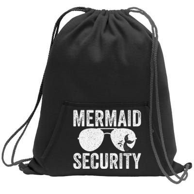 Mermaid Security Halloween Costume Gift Sweatshirt Cinch Pack Bag