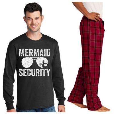 Mermaid Security Halloween Costume Gift Long Sleeve Pajama Set