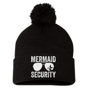 Mermaid Security Halloween Costume Gift Pom Pom 12in Knit Beanie