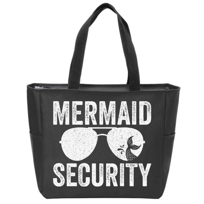 Mermaid Security Halloween Costume Gift Zip Tote Bag