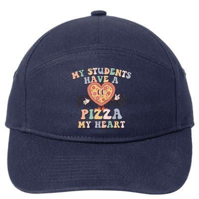 My Students Have A Pizza My Heart Teaching Assistant Heart Valentine's Day 7-Panel Snapback Hat