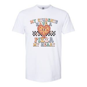 My Students Have A Pizza My Heart Teaching Assistant Heart Valentine's Day Softstyle CVC T-Shirt