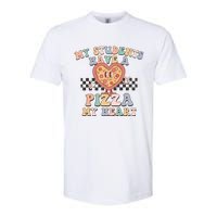 My Students Have A Pizza My Heart Teaching Assistant Heart Valentine's Day Softstyle CVC T-Shirt