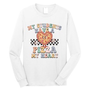 My Students Have A Pizza My Heart Teaching Assistant Heart Valentine's Day Long Sleeve Shirt