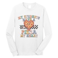 My Students Have A Pizza My Heart Teaching Assistant Heart Valentine's Day Long Sleeve Shirt