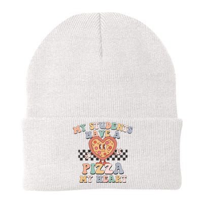 My Students Have A Pizza My Heart Teaching Assistant Heart Valentine's Day Knit Cap Winter Beanie