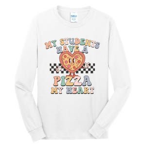 My Students Have A Pizza My Heart Teaching Assistant Heart Valentine's Day Tall Long Sleeve T-Shirt