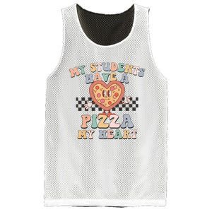 My Students Have A Pizza My Heart Teaching Assistant Heart Valentine's Day Mesh Reversible Basketball Jersey Tank