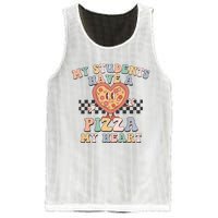 My Students Have A Pizza My Heart Teaching Assistant Heart Valentine's Day Mesh Reversible Basketball Jersey Tank