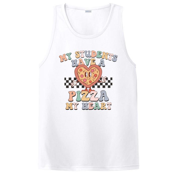 My Students Have A Pizza My Heart Teaching Assistant Heart Valentine's Day PosiCharge Competitor Tank