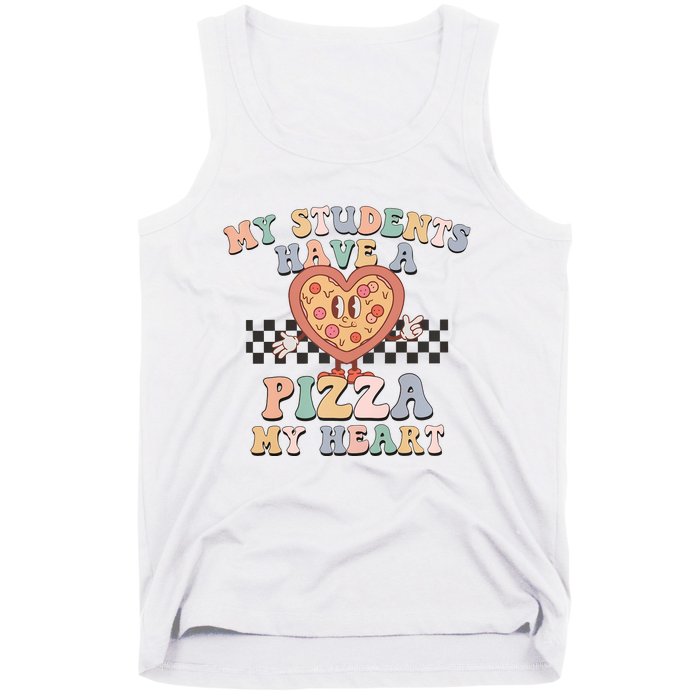 My Students Have A Pizza My Heart Teaching Assistant Heart Valentine's Day Tank Top