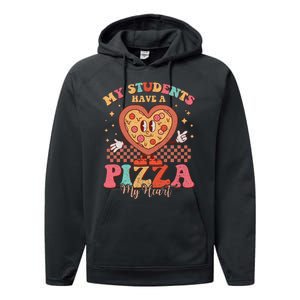 My Students Have A Pizza Of My Heart Valentines Day Teacher Performance Fleece Hoodie