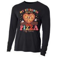 My Students Have A Pizza Of My Heart Valentines Day Teacher Cooling Performance Long Sleeve Crew