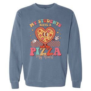 My Students Have A Pizza Of My Heart Valentines Day Teacher Garment-Dyed Sweatshirt