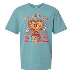 My Students Have A Pizza Of My Heart Valentines Day Teacher Sueded Cloud Jersey T-Shirt