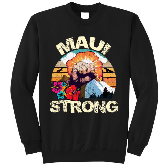 Maui Strong Hawaii Strong Support Vintage Maui Sweatshirt