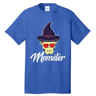 Momster Scary Halloween Mom Skeleton Skull Spooky Season Meaningful Gift Tall T-Shirt