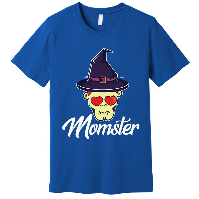 Momster Scary Halloween Mom Skeleton Skull Spooky Season Meaningful Gift Premium T-Shirt