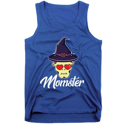 Momster Scary Halloween Mom Skeleton Skull Spooky Season Meaningful Gift Tank Top