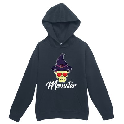 Momster Scary Halloween Mom Skeleton Skull Spooky Season Meaningful Gift Urban Pullover Hoodie