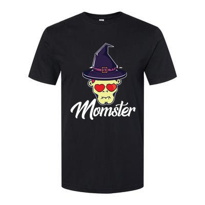 Momster Scary Halloween Mom Skeleton Skull Spooky Season Meaningful Gift Softstyle CVC T-Shirt