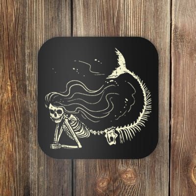 Mermaid Skeleton Halloween Costume Women Girls Coaster