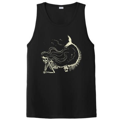 Mermaid Skeleton Halloween Costume Women Girls PosiCharge Competitor Tank