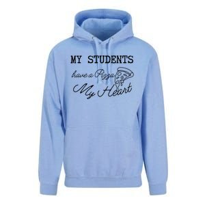 My Students Have A Pizza My Heart Teacher Valentine Unisex Surf Hoodie