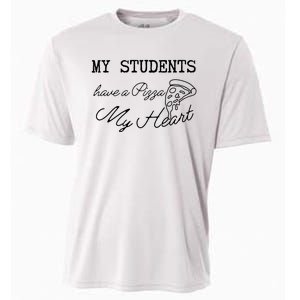 My Students Have A Pizza My Heart Teacher Valentine Cooling Performance Crew T-Shirt