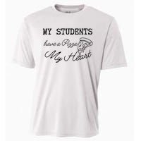 My Students Have A Pizza My Heart Teacher Valentine Cooling Performance Crew T-Shirt