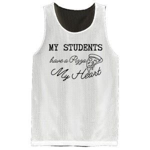 My Students Have A Pizza My Heart Teacher Valentine Mesh Reversible Basketball Jersey Tank