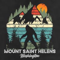 Mount Saint Helens Washington National Park Retro 80's 11oz C Handle Ceramic Mug